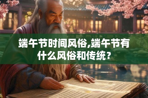 端午节时间风俗,端午节有什么风俗和传统？