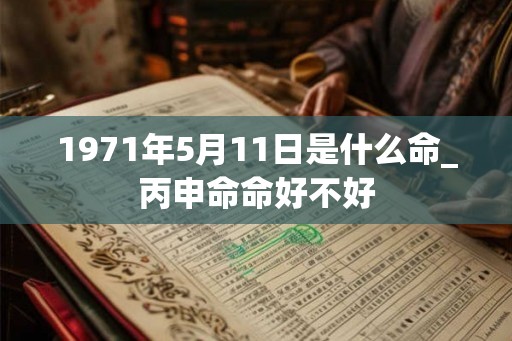 1971年5月11日是什么命_丙申命命好不好