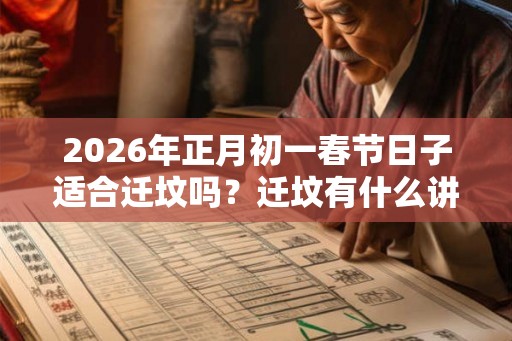 2026年正月初一春节日子适合迁坟吗？迁坟有什么讲究？