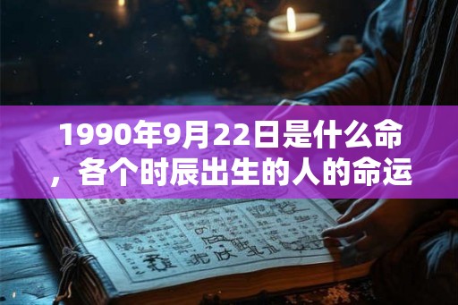1990年9月22日是什么命,各个时辰出生的人的命运 1990年9月22日是什么命,各个时辰出生的人的命运