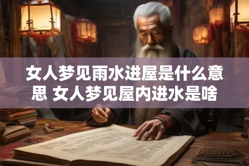 女人梦见雨水进屋是什么意思 女人梦见屋内进水是啥意思
