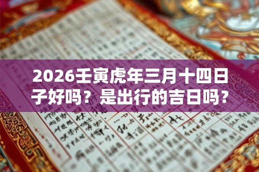 2026壬寅虎年三月十四日子好吗?是出行的吉日吗? 2026壬寅虎年三月十四日子好吗?是出行的吉日吗?