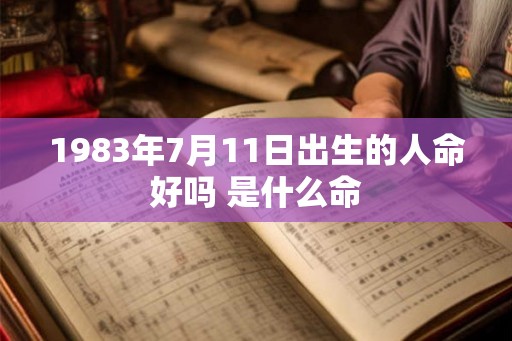 1983年7月11日出生的人命好吗 是什么命
