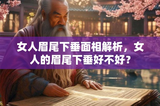 女人眉尾下垂面相解析，女人的眉尾下垂好不好？
