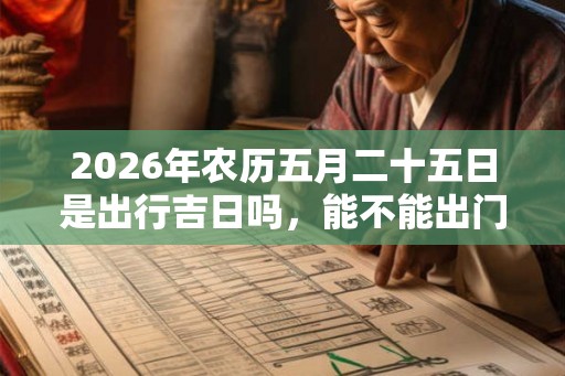 2026年农历五月二十五日是出行吉日吗,能不能出门? 2026年农历五月二十五日是出行吉日吗,能不能出门?