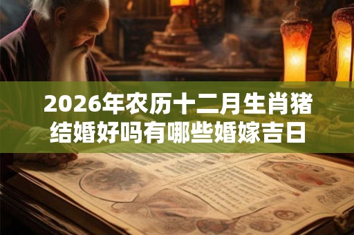 2026年农历十二月生肖猪结婚好吗有哪些婚嫁吉日 2026年农历十二月生肖猪结婚好吗有哪些婚嫁吉日