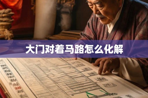 大门对着马路怎么化解