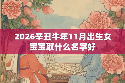 2026辛丑牛年11月出生女宝宝取什么名字好