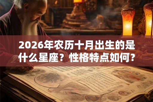 2026年农历十月出生的是什么星座？性格特点如何？