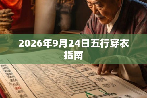2026年9月24日五行穿衣指南
