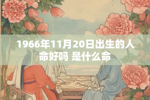 1966年11月20日出生的人命好吗 是什么命