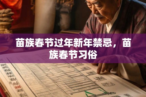 苗族春节过年新年禁忌，苗族春节习俗