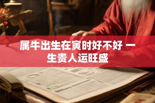 属牛出生在寅时好不好 一生贵人运旺盛