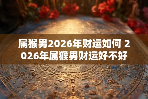 属猴男2026年财运如何 2026年属猴男财运好不好