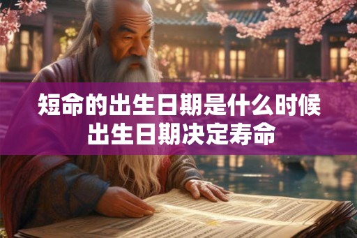 短命的出生日期是什么时候 出生日期决定寿命