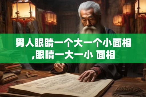 男人眼睛一个大一个小面相,眼睛一大一小 面相 男人眼睛一个大一个小面相,眼睛一大一小 面相