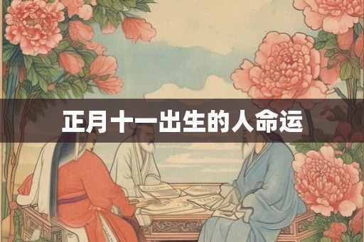 正月十一出生的人命运