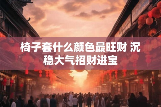 椅子套什么颜色最旺财 沉稳大气招财进宝