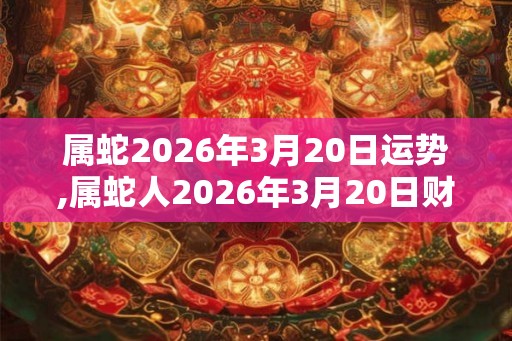 属蛇2026年3月20日运势,属蛇人2026年3月20日财运,生肖蛇2026年3月20日运势 属蛇2026年3月20日运势,属蛇人2026年3月20日财运,生肖蛇2026年3月20日运势