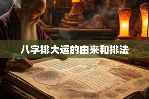 八字排大运的由来和排法 八字排大运的由来和排法
