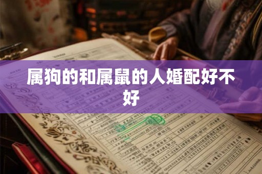 属狗的和属鼠的人婚配好不好