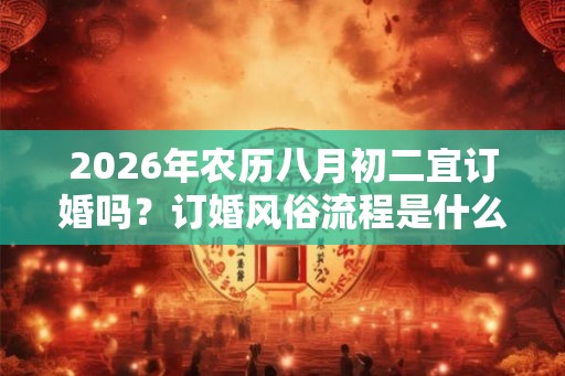 2026年农历八月初二宜订婚吗？订婚风俗流程是什么？
