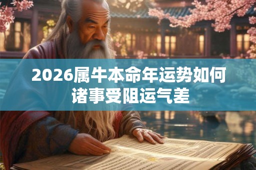 2026属牛本命年运势如何 诸事受阻运气差