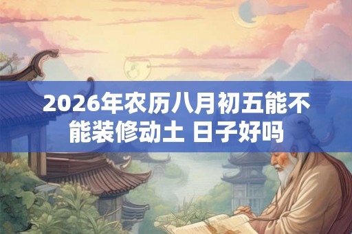 2026年农历八月初五能不能装修动土 日子好吗