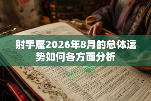 射手座2026年8月的总体运势如何各方面分析