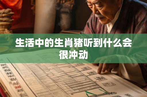 生活中的生肖猪听到什么会很冲动