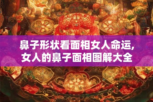 鼻子形状看面相女人命运,女人的鼻子面相图解大全
