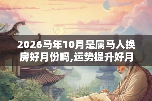 2026马年10月是属马人换房好月份吗,运势提升好月份