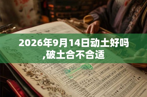 2026年9月14日动土好吗,破土合不合适