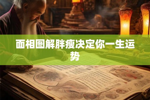 面相图解胖瘦决定你一生运势