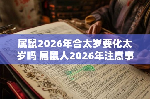 属鼠2026年合太岁要化太岁吗 属鼠人2026年注意事项