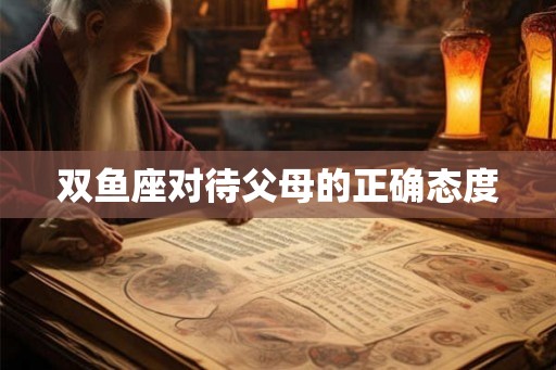 双鱼座对待父母的正确态度