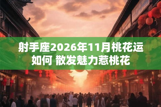 射手座2026年11月桃花运如何 散发魅力惹桃花