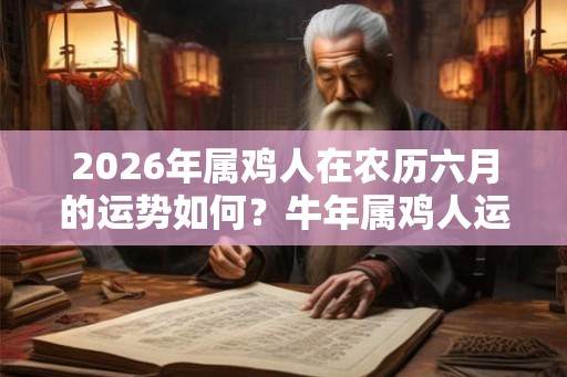2026年属鸡人在农历六月的运势如何？牛年属鸡人运势分析！