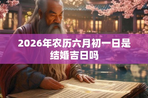 2026年农历六月初一日是结婚吉日吗 2026年农历六月初一日是结婚吉日吗