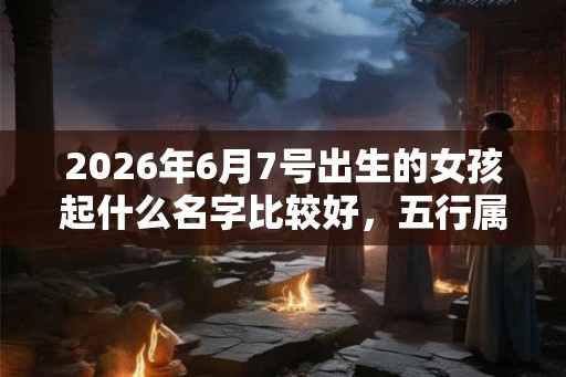 2026年6月7号出生的女孩起什么名字比较好，五行属什么