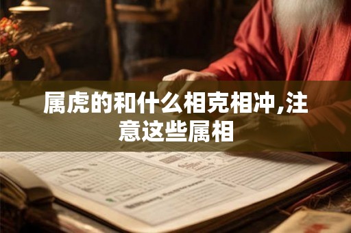 属虎的和什么相克相冲,注意这些属相 属虎的和什么相克相冲,注意这些属相