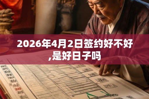 2026年4月2日签约好不好,是好日子吗 2026年4月2日签约好不好,是好日子吗
