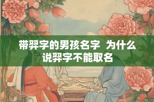 带羿字的男孩名字  为什么说羿字不能取名