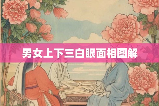男女上下三白眼面相图解