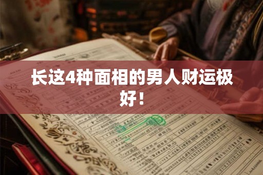 长这4种面相的男人财运极好！