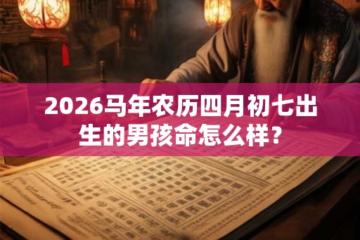 2026马年农历四月初七出生的男孩命怎么样？