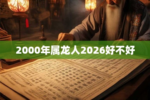 2000年属龙人2026好不好