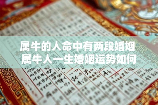 属牛的人命中有两段婚姻 属牛人一生婚姻运势如何