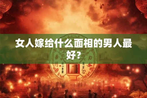 女人嫁给什么面相的男人最好? 女人嫁给什么面相的男人最好?