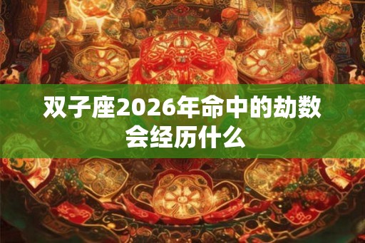双子座2026年命中的劫数 会经历什么 双子座2026年命中的劫数 会经历什么
